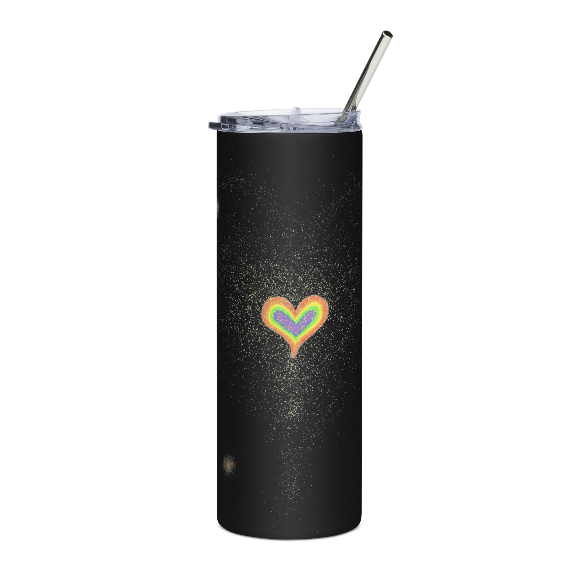 image of tumbler with 'Brighter Than Sunshine' artwork